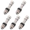 5Pcs Vs-6 Vacuum Car Tire Valve Stems Metal Tubeless Outer Mount High Pressure Valve Stem Replacement Motorcycle Valve Stems 1