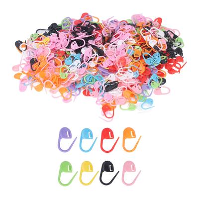 1000 Piezas Clip de Aguja de Punto Color Mezclado Plástico con Cierre Contador de Clip de Aguja de Punto para Obra de Arte DIY