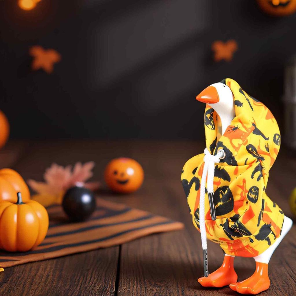 Desk Geese Outfits 7 Inch Hoodies Tabletop Animal Outfit Decor Geese Statue Clothes Costume Decoration For Porch Tabletop