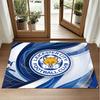 Leicester City Football Design Crystal Velvet Rug Soft Decorative Mat for Bedroom Entrance