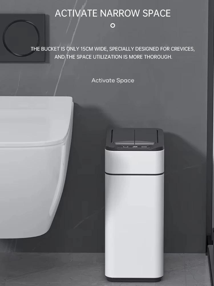 9L Automatic Smart Trash Can for Kitchen Stainless Steel Garbage Bin with Motion Sensor Butterfly Lid and Infrared Technology