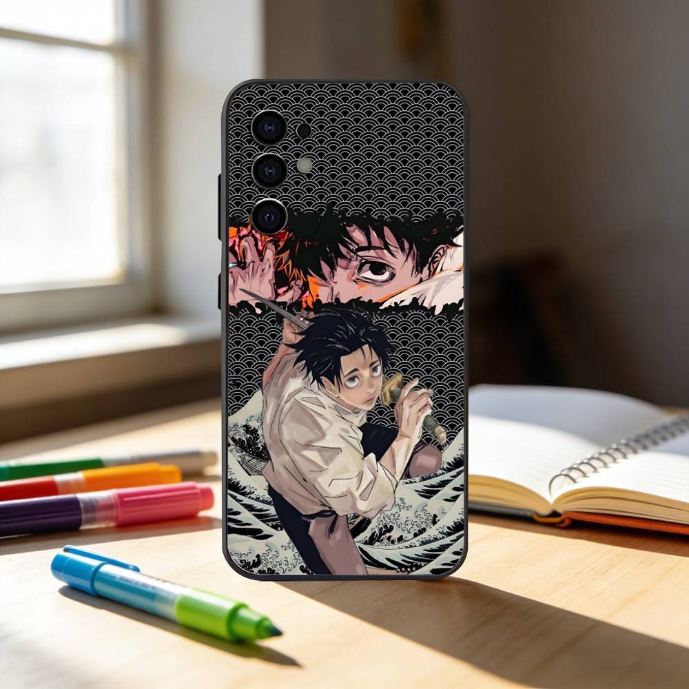 Okkotsu Yuta Jujutsu K-Kaisen Phone Case For Samsung S25,S24,S21,S22,S23,S30,Ultra,S20,Plus,Fe,Note,10,9,5G Black Cover