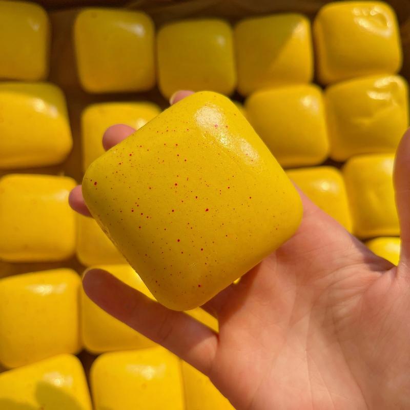1Pcs Slow Rising Grilled Rice Cake Slow Rebound Squeeze Toys Cheese Cake Bread Squishy Toy Stress Release Hand Relax Toy Gift