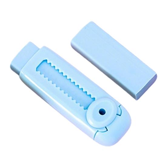 Push-Pull Retractable Eraser for Students Artists Clean Erasing Low Dust Refillable Eraser Cute School Supplies for Kids