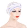 New Multicolor Short Braid Colorblock Muslim Hijab Cap – Fashionable European & American Pullover Hat