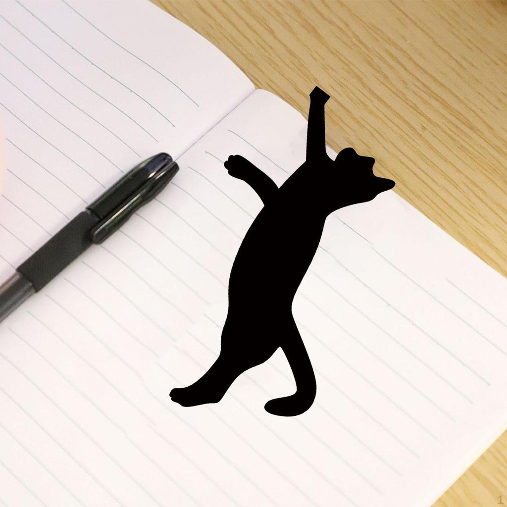 Black Cat Bookmark Accessories Animal Design for Family Who Love Reading