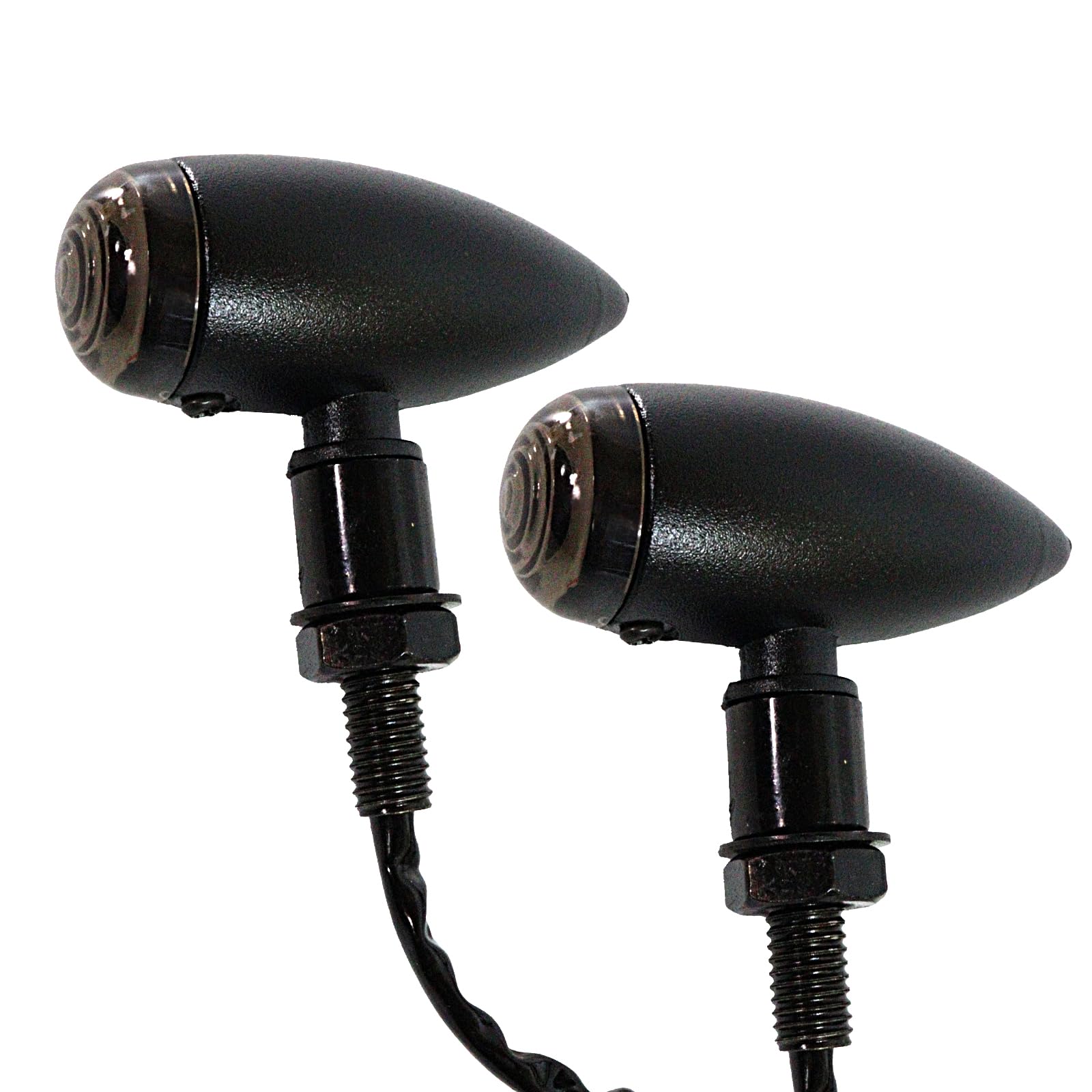 

Nishihaya Motorcycle Turn Signals Universal Custom Retro Turn Signal Metal Bullet American Shadow чёрный