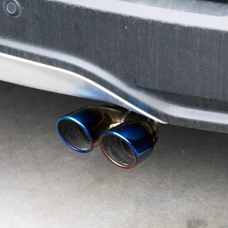 Stainless Steel Muffler Exhaust Cover for Car Tail Throat Modification - Single/Double Exhaust Pipe Decoration