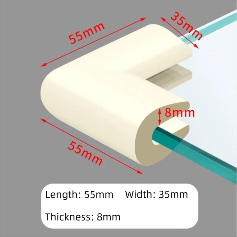 4pcs Safety U Type Foam Corner Guards Soft Sponge Thick Table Corner Protector Safety Glass Table Edge Strip Furniture