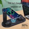 Certified 15W 3-in-1 Wireless Charging Stand for iPhone, Watch & Earbuds