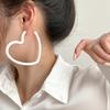 Fashion Geometric Personality Neon Acrylic Big Star Hoop Earring For Women Hollow Heart Earring Jewelry