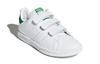 adidas Originals Stan Smith Cf C Green Tail Slip Resistant Low Top Kids' Skateboarding Shoes White Green Kids' M20607