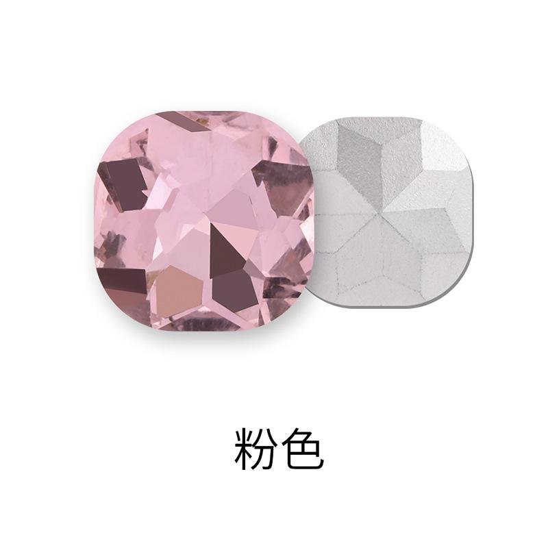50 Stück Fette Quadratische Spitze Boden Speziell geformte Diamant Kleidung Gepäck Handyhülle Schuh Kristall Zubehör Spitze Boden Fetter Quadratischer Nagel