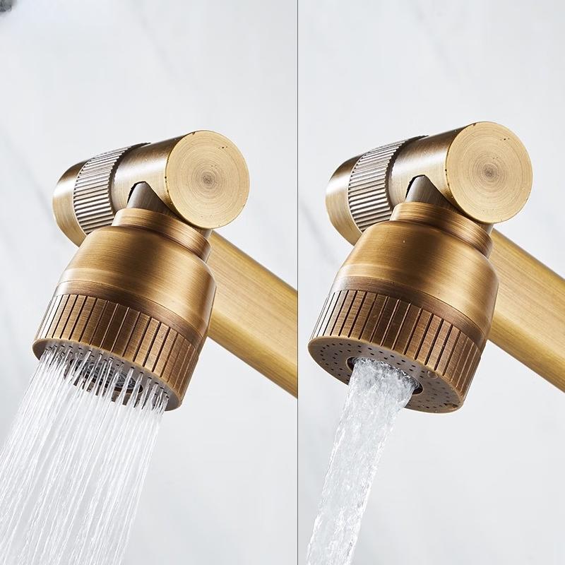 TLXT Antique Style Hot & Cold Rotatable Basin Mixer Faucet