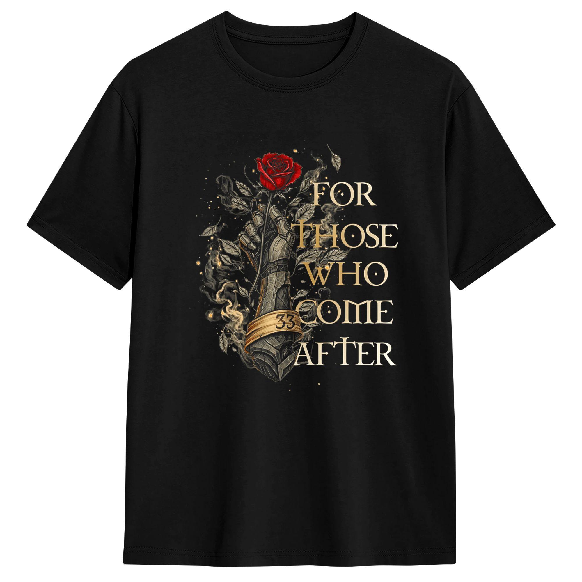 

for Those Who Come After 100% Cotton T Shirt For Man Summer Y2K Funny T-Shirts Crew Neck Harajuku Tee Shirt Plus Size Tops -... S разноцветный