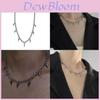 Punkový styl s hroty ze slitiny Náhrdelník Pro Unisex Módní Trendový Choker Řetízkový Doplněk