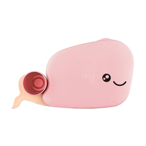 Fergie Infant Self-Directed Special Whale Plate Set, Pastel Pink, Plate + Lid + Cup, Popular Korean Parenting Items