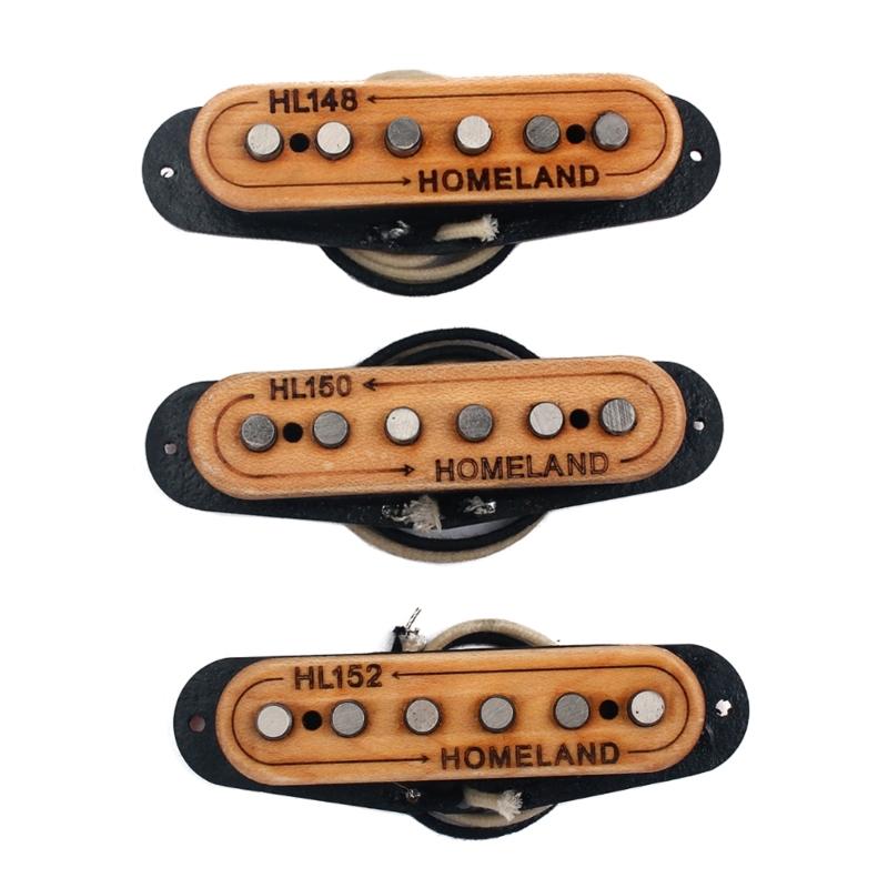 

Alnico Single Coil Guitar Pickups Neck/Middle/Bridge HL148/HL150/HL152 Maple Single Coil Pickup Guitar Accessories Sets 1