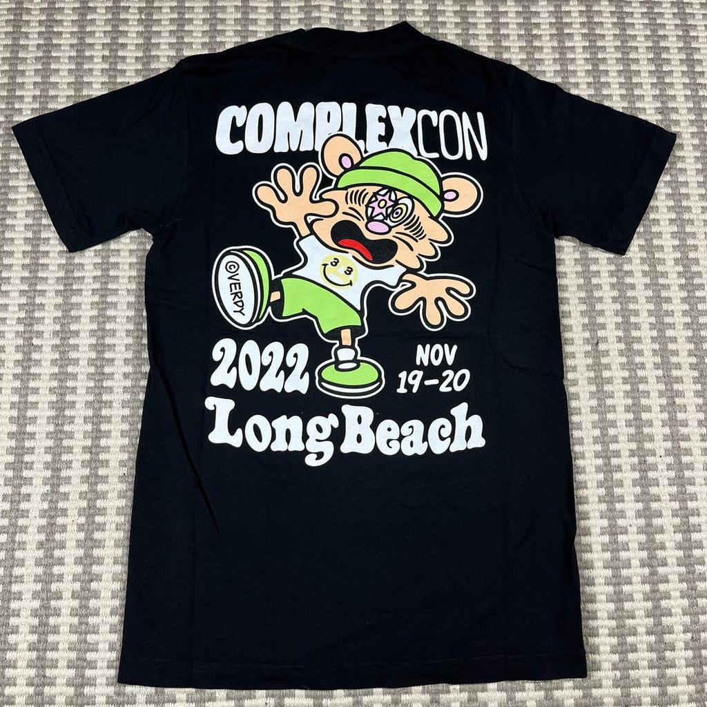 ComplexCon x Verdy Long Beach Black Tee T Shirt Men’s Sz XS NEW