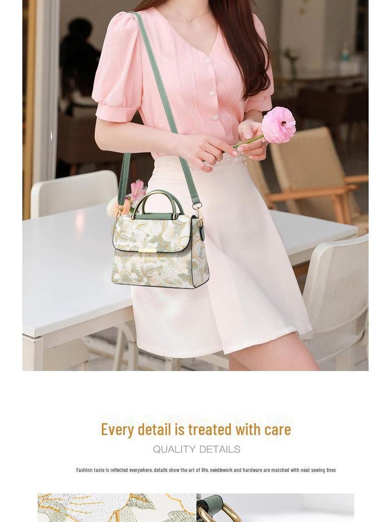 Women's Cross-Border National Style Printed Bag - This Year's Fashionable Shoulder & Messenger Handbag