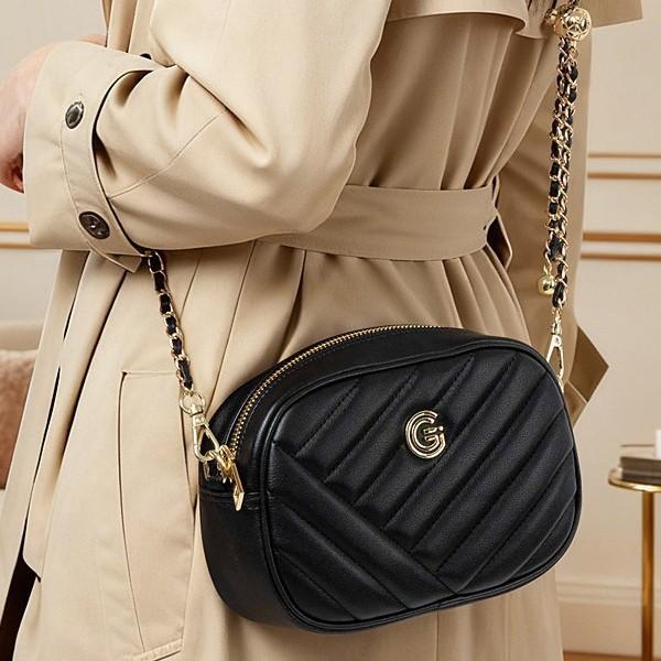 New fashion mobile phone bag, genuine leather chain quilted bag, single shoulder crossbody women's bag