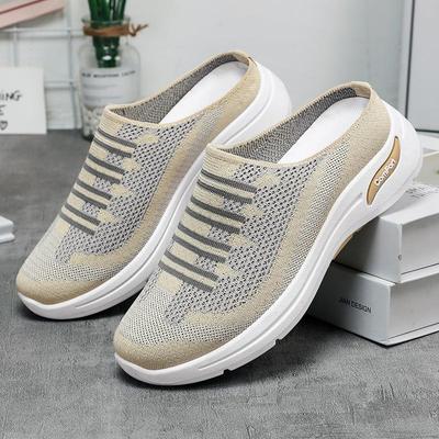 Women's Lightweight Breathable Sneakers Slippers Casual Clog House Shoes Comfort Slip-On Walking Mules Indoor Outdoor Sports Slippers for Women