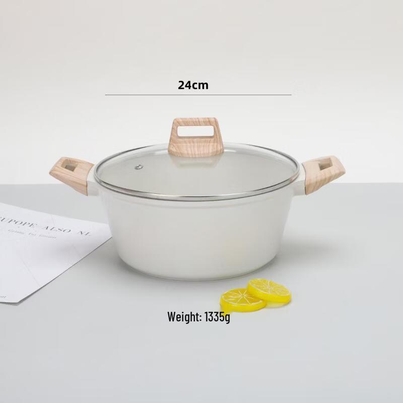 Zhi Shi Non-Stick Maifan Stone Soup Pot with Glass Lid