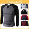 Premium Quality Men's Slim Fit Crew Neck Long Sleeve Raglan Tee For Casual Comfort
