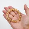 Jewelry Town Shosenkyo Rutilated Quartz 17cm Inner Power Stone for Good and Work [Eigado] Bracelet, 12.5mm Beads, Diameter, Fortune, Money,
