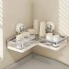 Stainless Steels Corner Storage Shelf Triangular Wall Hanging Storage Rack  Corner