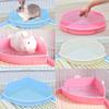 kathson Large Rabbit Litter Box Bunny Corner Toilet Box Potty Trainer Bigger Pet Pan Small Animal Cage Toilet Bedding Box Fanshaped for Adult Guinea