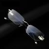 MODFANS Presbyopia Reading Glasses Blue Light Refractive Rimless Blue Light Blocking Glasses Men Correction Transparent Eyewear