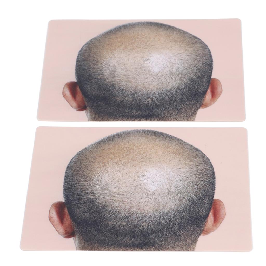 Man Bald Micropigmentattion Practice Skin Silicone Hairline Microblading Practice Pads for Scalp Pra