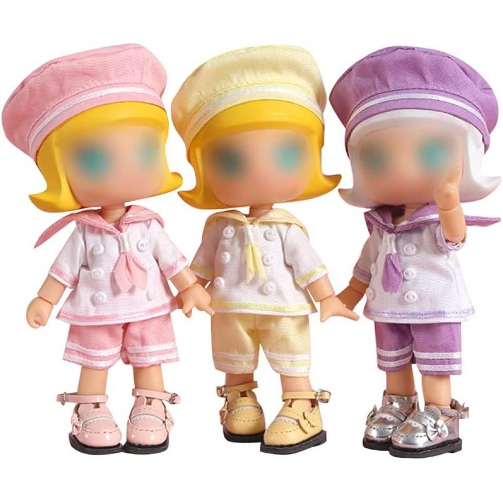 Highawk Obitsu 11 Clothes Ob11 Obitsu Doll 11cm Body Outfit Sailor Uniform 12 Minute Bid P9 Doll Navy Obitsu Body 3 Piece Set  Black  Black