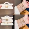 Required Zircon Iris Cross Bracelet Fashion Gold Women Jewelry For Gift Giving