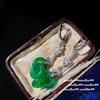 Classic Small Fresh Flower Long Drop Earrings For Women Natural An Jade Green Interlocking Earings Exquisite Fine Jewelry