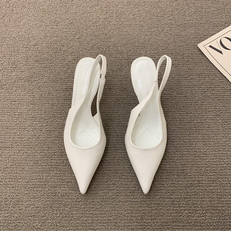 New Soft Leather Black Professional High Heels Female Stiletto All-match Flight Attendant Single Shoes Work Shoes Zapatos Mujer