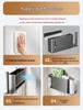 Refrigerator Side Shelf: Multi-Functional Cling Film & Paper Towel Holder, No-Drill Kitchen Storage Rack