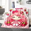 Custom Name Strawberry Shortcake'S Sweet World Party Blanket For Couch Bed Plush Cozy Fuzzy Blanket Super Soft Warm Blankets For Fall And Winter 09162