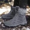 Neue Winter Herren Schneestiefel Fell Plüsch Warm Herren Stiefeletten Übergröße Wasserdichte Herrenstiefel Outdoor Rutschfest Wanderstiefel Arbeitsschuhe