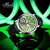 HAOFA Hollow 7 Manual Diamond Gift Men's Watch, Double-sided Tourbillon, O'clock Tourbillon, Winding, Mechanical, Dial, Stylish, Gentleman, Popular,
