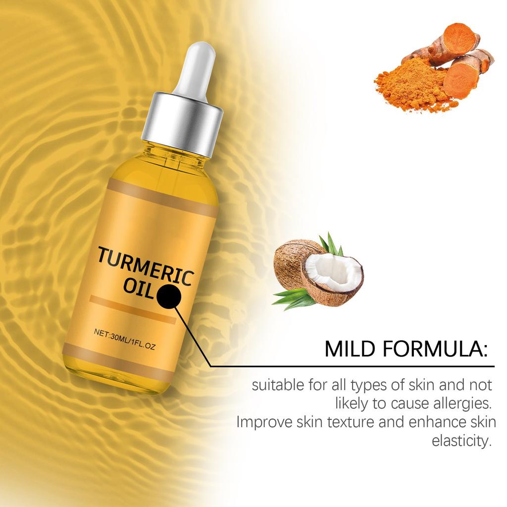 Facial Cleanser,  Foaming Facial Cleanser + Tumeric  Serum,  Skin Care Deep Cleaning Moisturizing For All Skin 30ml