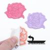 Self-Adhesive Small Embroidered Rose Patch - Fabric Jacket Label & Journal Decoration