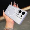 Magnetic Semi‑Transparent Matte Phone Case for OPPO Reno13 5G Soft TPU Shockproof Cover