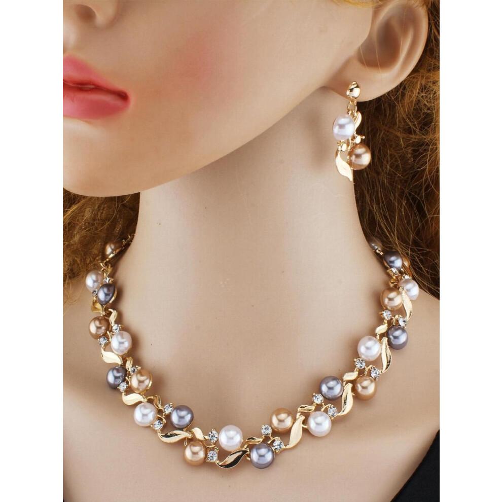 Latest Pearl Necklace Jewellery Set for () (11866S)