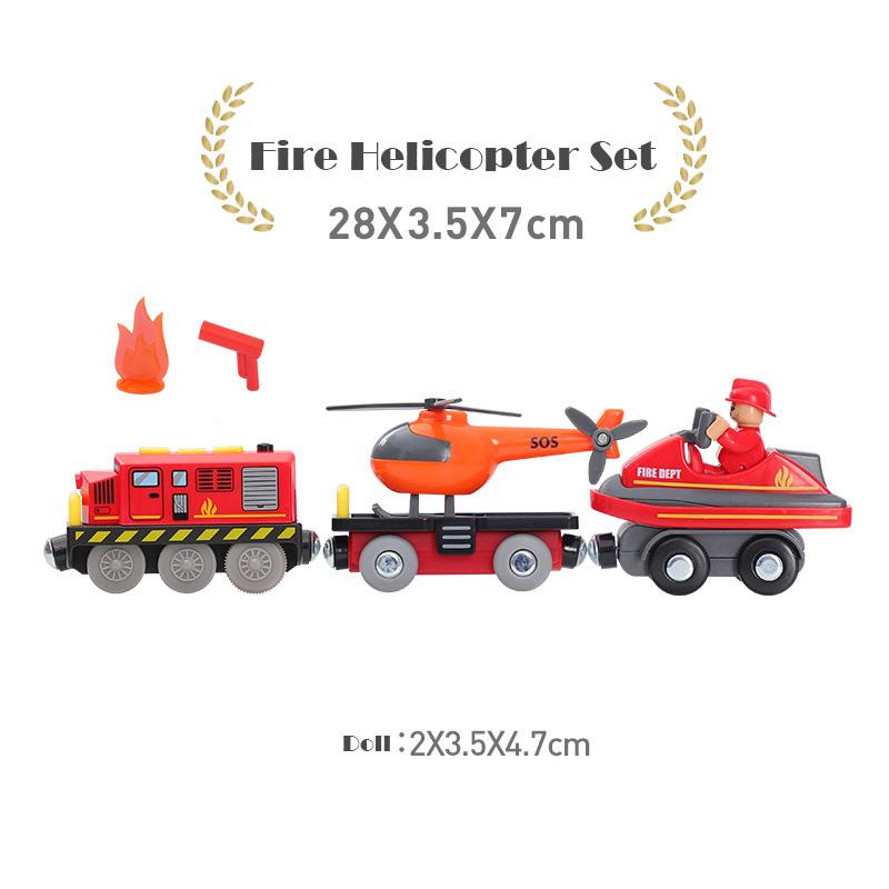 Battery Operated Action Locomotive Train Magnetic Connection Powerful Train Set Fit for Wooden Trains and Tracks Kids Gifts