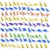Dinosaur Toys (100 Pieces) Soft Rubber Mini Dinosaur Set Toys Tyrannosaurus Rex Stegosaurus Pterosaur Tyrannosaurus Rex, 3-6 Year Old Children