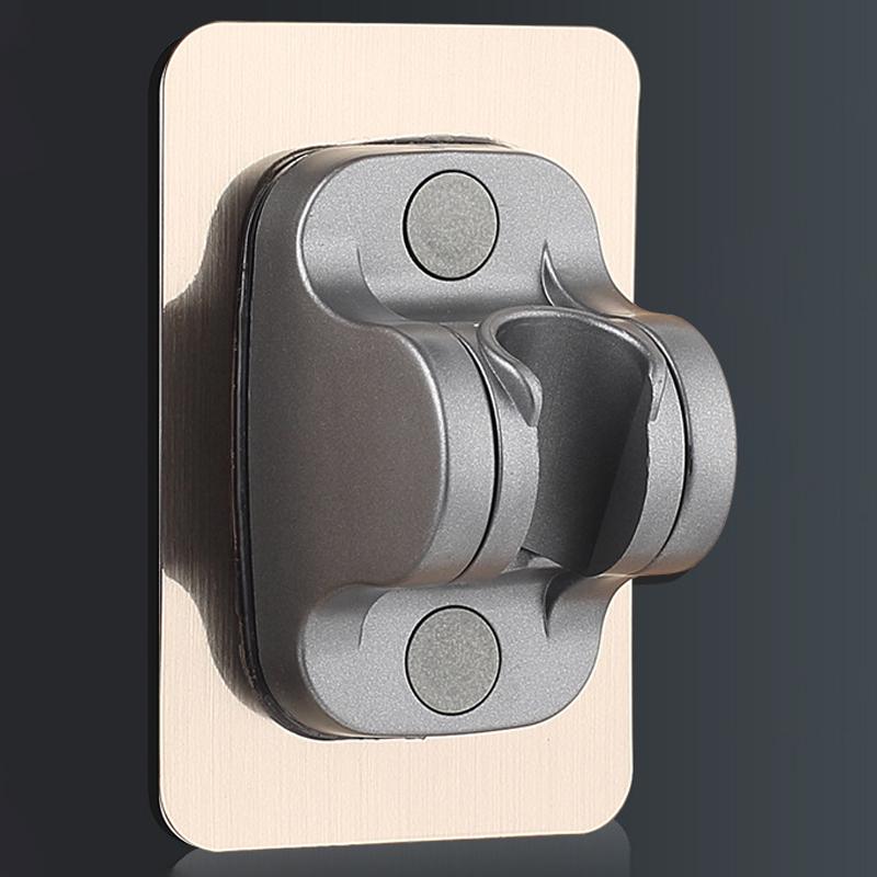 Suport autoadeziv pentru cap de duș, reglabil, montat pe perete, placă de bază fixă, suport pentru accesorii de baie