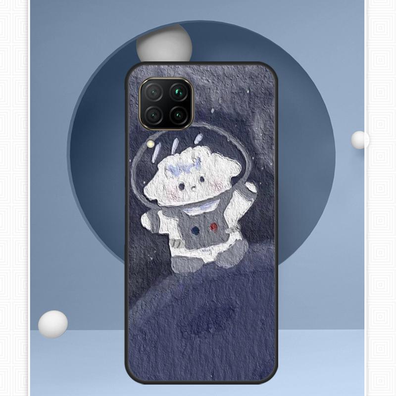 Kawaii Bears Rabbit oil painting For Huawei P30 P60 Pro P20 P40 Lite Nova 9 10 SE 12s 12i 11i 8i Y91 Y60 Y70 Y72 Y90 Y61 Case