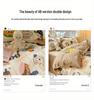 Aesthetic Powder Pink Spring/Summer Washable Cotton Bedding Set - Dorm-Friendly Duvet Cover and Sheets